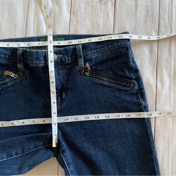 Lauren Ralph Lauren Skinny Jeans Women’s 8 Blue Mid Rise Ankle Zipper Pocket - Picture 10 of 14